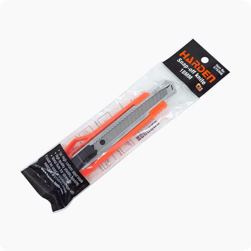 CUCHILLAS PARA EXACTO 18MM — HOJILLAS PARA EXACTO 18x100mm CAJA DE 10 - HARDEN