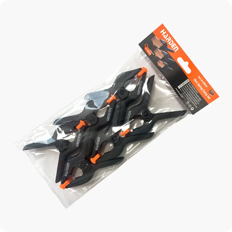 PINZA DE RESORTE — PINZA DE RESORTE NYLON - FIBERGLASS 4" (PACK DE 6) - HARDEN