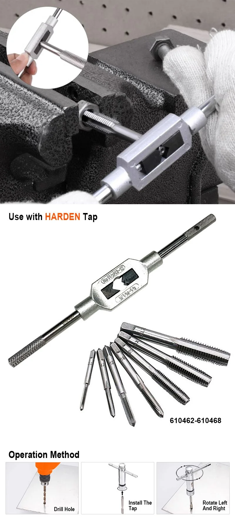 PORTA MACHUELOS — PORTAMACHUELO M3- M12 - HARDEN