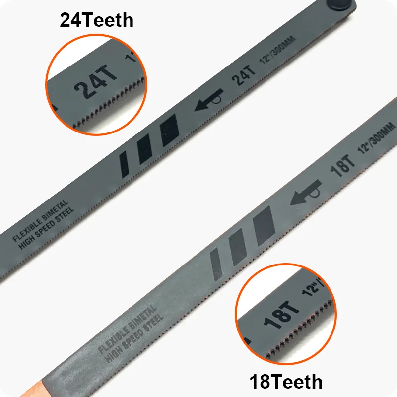 HOJAS DE SEGUETA BIMETAL — HOJA DE SEGUETA BI-METAL 18 DIENTES 12" - PAQUETE DE 2 - HARDEN