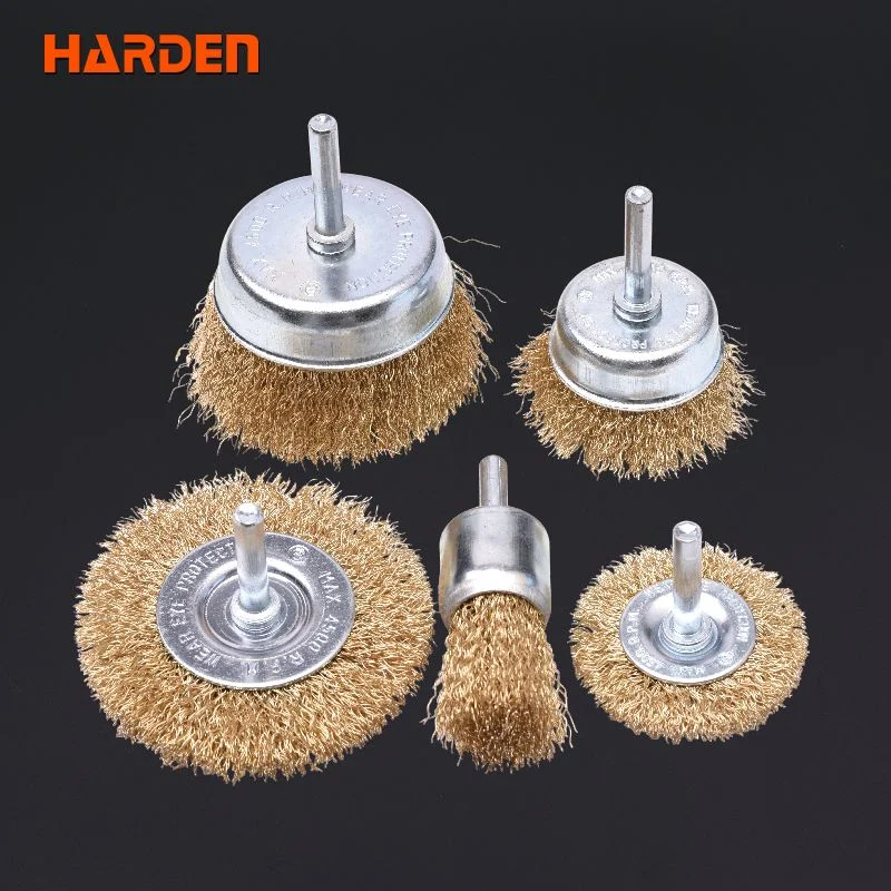 JUEGO DE CEPILLOS — JUEGO DE CEPILLOS CON VASTAGO 5PZS - HARDEN
