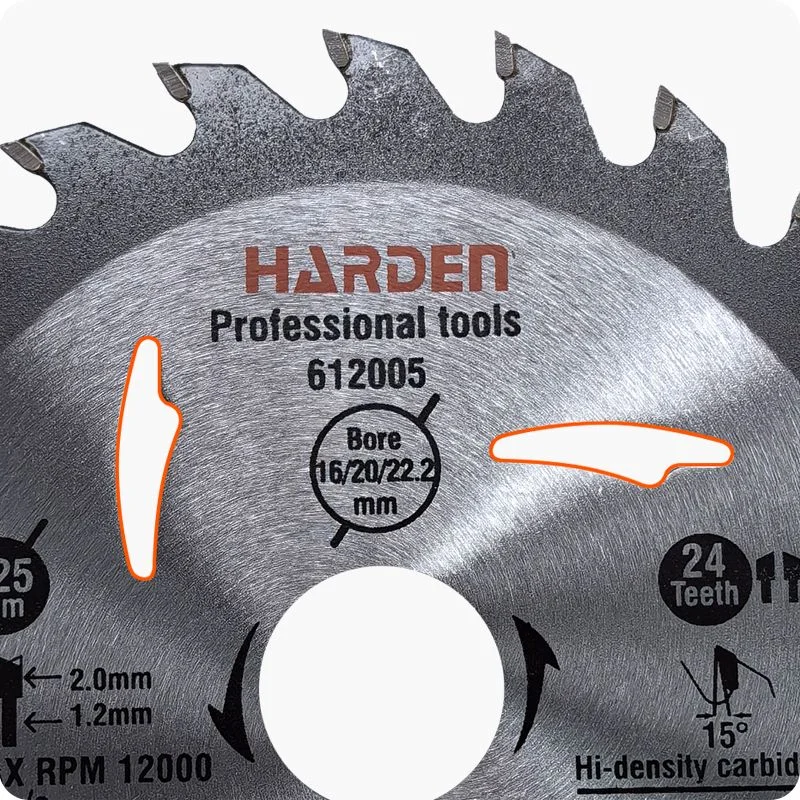 DISCO DE SIERRA — DISCO DE SIERRA T.C.T PARA MADERA 30 DIENTES 4-1/2 (110mm) - HARDEN