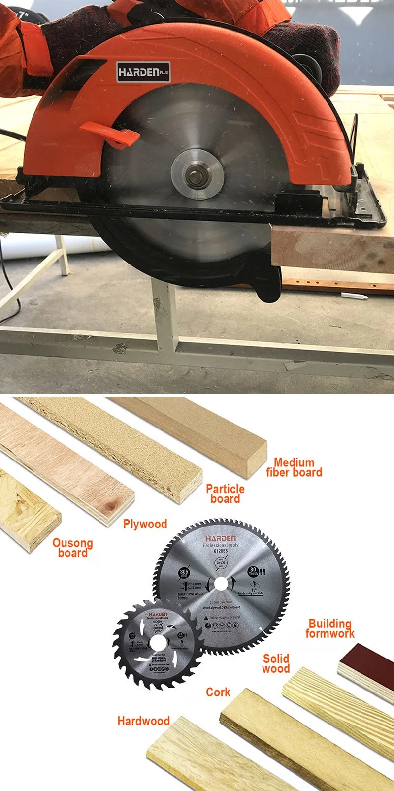 DISCO DE SIERRA — DISCO DE SIERRA T.C.T PARA MADERA 30 DIENTES 4-1/2 (110mm) - HARDEN
