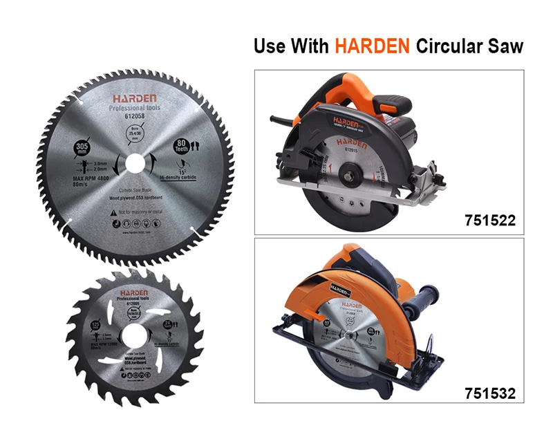 DISCO DE SIERRA — DISCO DE SIERRA T.C.T PARA MADERA 30 DIENTES 4-1/2 (110mm) - HARDEN