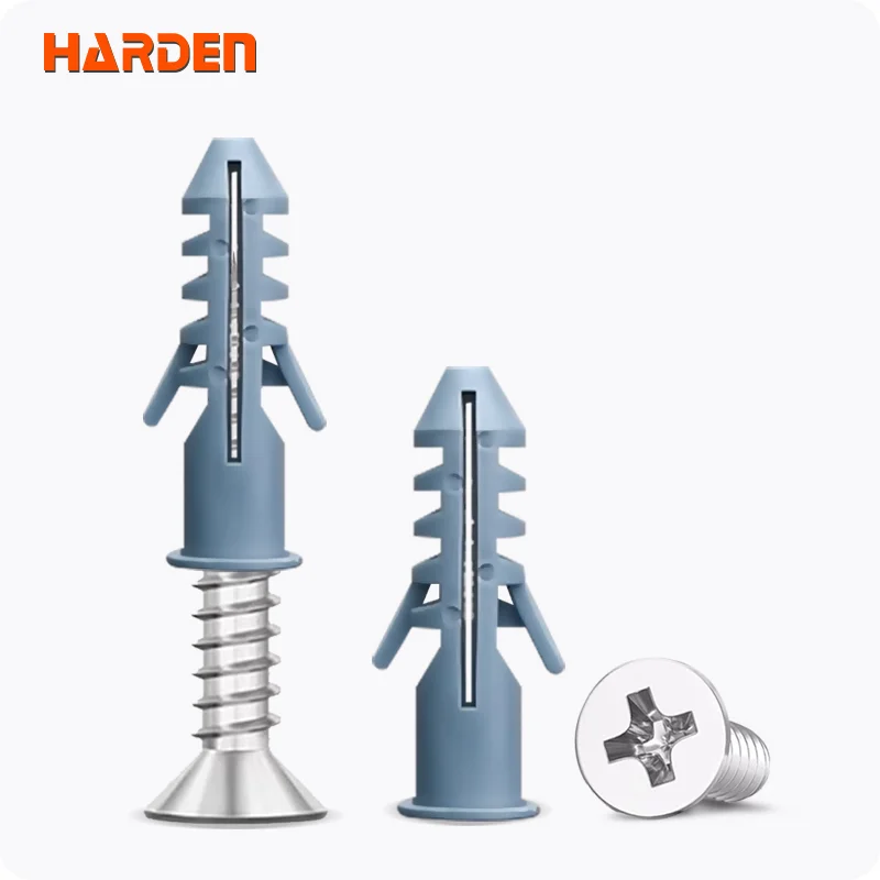 ANCLAJE PLASTICO TIPO FISHER "S" — SET DE ANCLAJE PLASTICO TIPO FISCHER "S" C/ TORNILLO M6 x 30 14 PARES - HARDEN