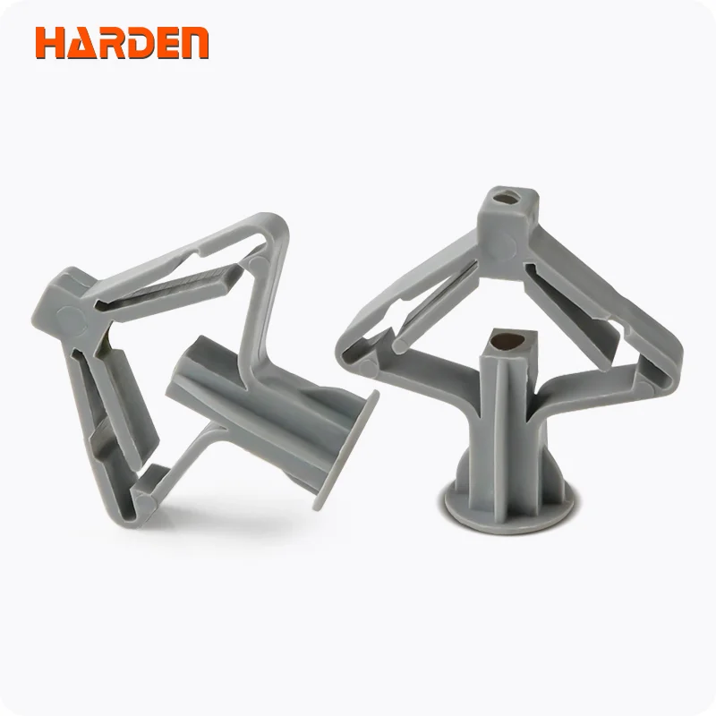 ANCLAJE DE NYLON P/ PARED HUECA TIPO MARIPOSA — SET DE ANCLAJES DE NYLON P/ PARED HUECA TIPO MARIPOSA M4x35 11 UND - HARDEN