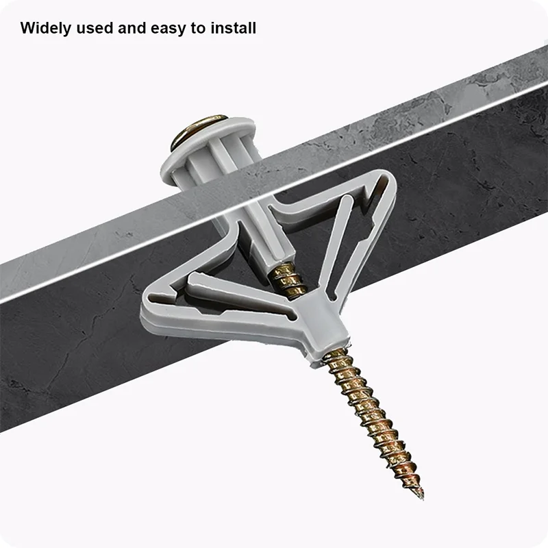 ANCLAJE DE NYLON P/ PARED HUECA TIPO MARIPOSA — SET DE ANCLAJES DE NYLON P/ PARED HUECA TIPO MARIPOSA M4x35 11 UND - HARDEN
