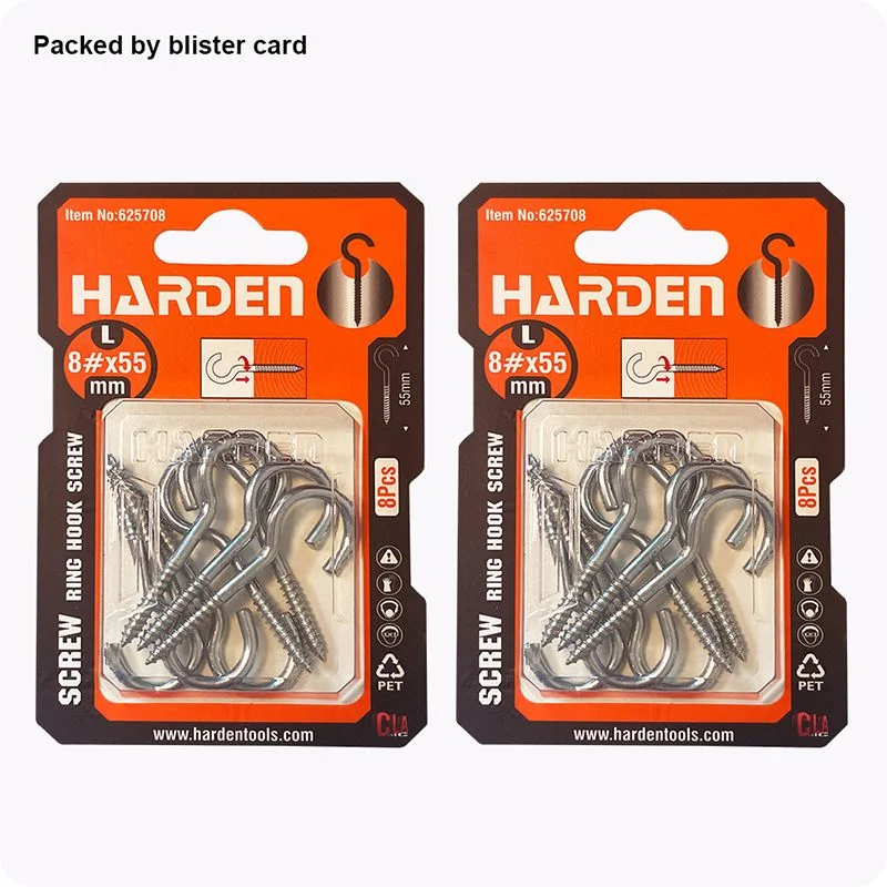 ALCAYATA TIPO GACHO — SET DE ARMELLA TIPO GANCHO #4x30 mm 19 UND - HARDEN