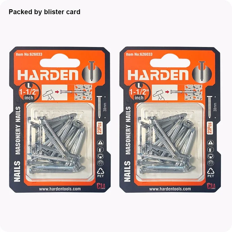 CLAVO DE ACERO — SET DE CLAVO DE ACERO GALVANIZADO 1-1/2" 23 UND - HARDEN