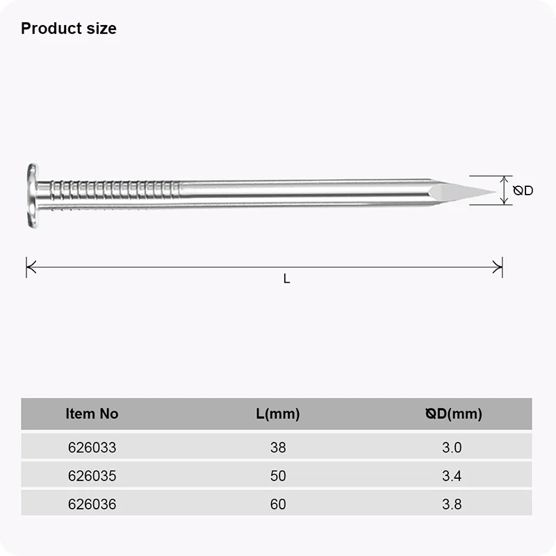 CLAVO DE ACERO — SET DE CLAVO DE ACERO GALVANIZADO 1-1/2" 23 UND - HARDEN