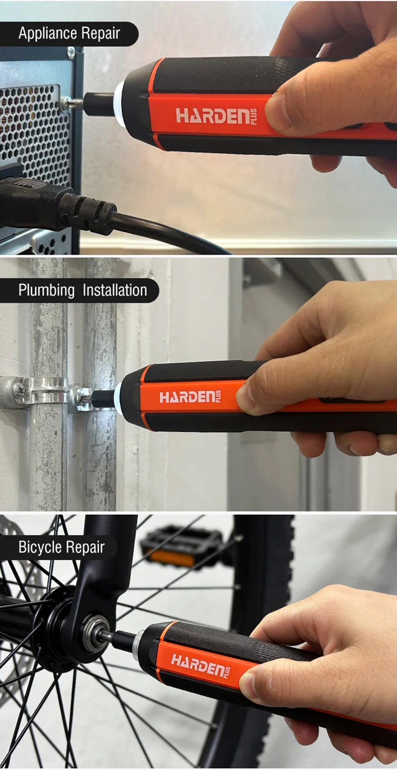 DESTORNILLADOR INALAMBRICO — DESTORNILLADOR INALAMBRICO DE PUNTAS INTERCAMBIABLES 27PZS - HARDEN